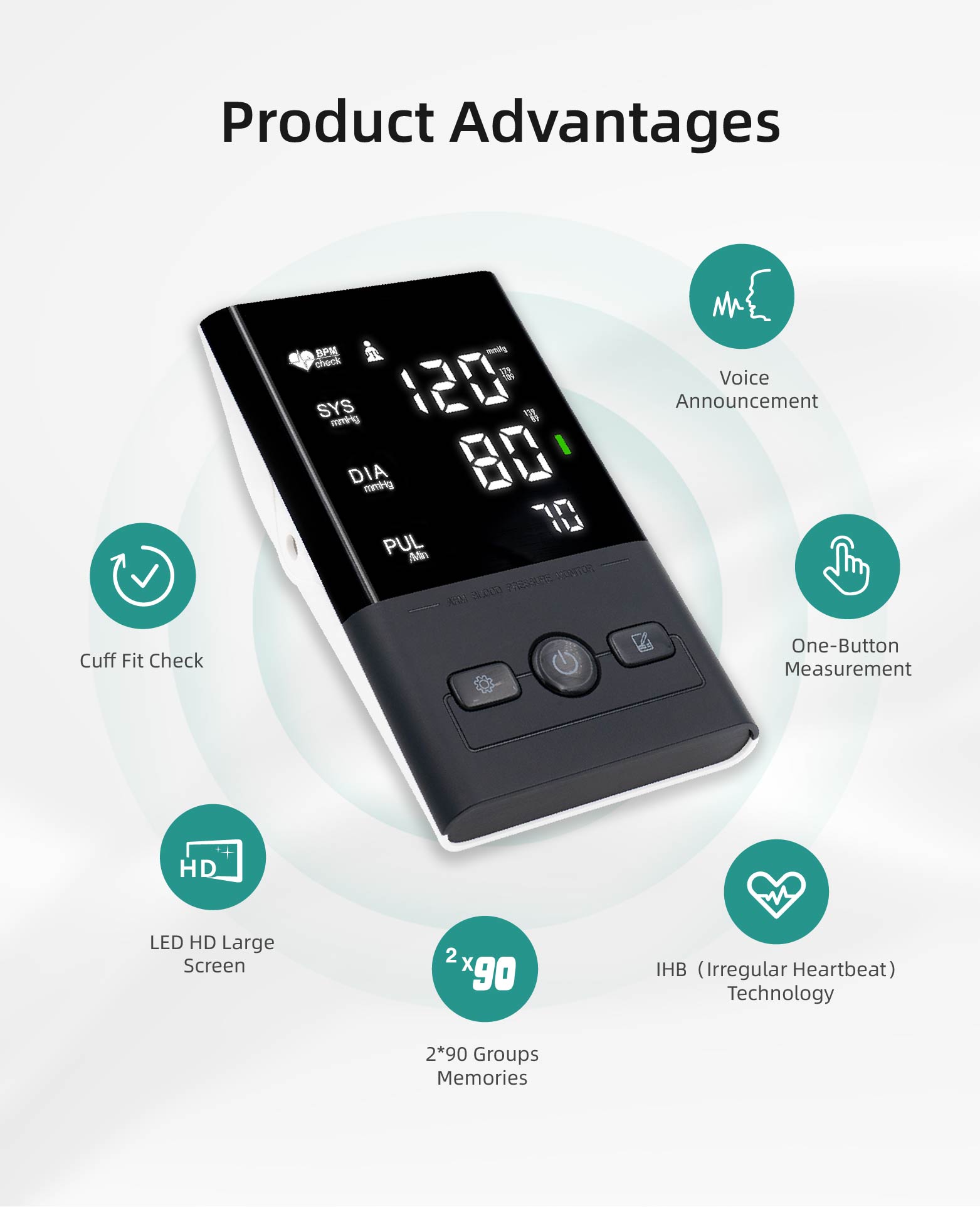 Arm blood pressure monitor Y01(AES-U392)