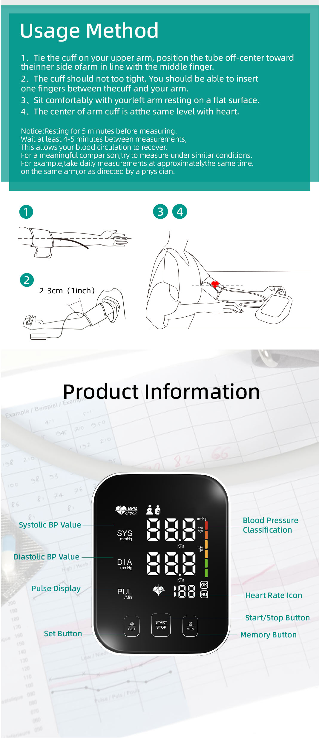 AES-U572 blood pressure monitor